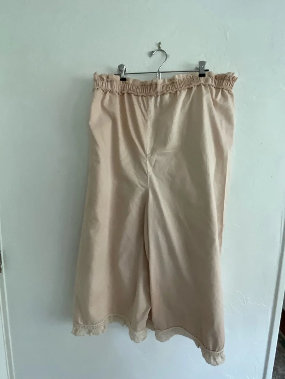 Upcycled Handmade Shabby Chic Cropped Culottes size medium to extra large